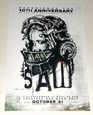 SAW 2004 James Wan Jigsaw 10th Anniversary 2014 Poster "Amanda Jaw Trap" 19"x13"