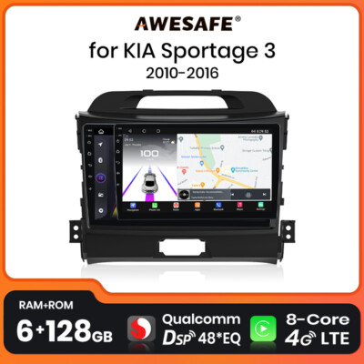 Für KIA Sportage 3 2010-16 Android 13 Autoradio DAB+ GPS Navi QLED CarPlay 128GB