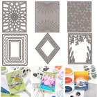 Background Frame Metal Cutting Dies Embossing Paper Craft Scrapbooking Die Card