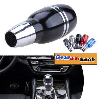 Universal Alloy Aluminum Automatic Car Gear Stick Shift Shifter Lever Knob Black
