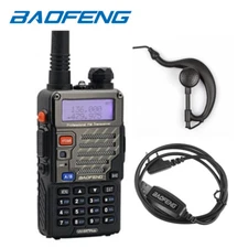 Baofeng UV-5R PLUS 2m/70cm Band VHF UHF Hand-held Ham Two-way Radio + Cable US