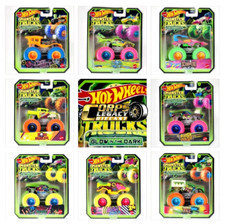 Glow in the Dark Hot Wheels Monster Trucks 1:64 - YOU PICK Updated 11.20.2024 