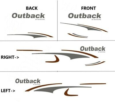 OUTBACK by Keystone RV TRAILER DECAL  Sticker  Emblem  Swoosh 