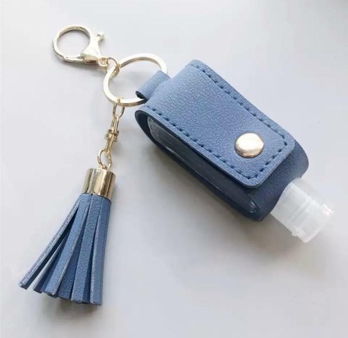 HANDREINIGUNG GEL HALTER SCHLÜSSELRING ANCLIP SCHULTASCHE KINDERWAGEN FITNESSTASCHE UNISEX QUASTE - Bild 7 von 8