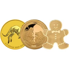 1/2 Gram Gold Coin (Varied Condition, Any Mint) Random Brand