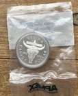 1982 CANADA SILVER DOLLAR REGINA PROOF Bison Skull 100TH ANNIV. In Capsule