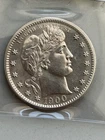 1900 Barber Quarter--Beautiful AU++ Coin--Likely Cleaned