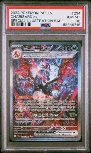 Pokemon Charizard ex Paldean Fates Special Illustration Rare #234 PSA 10