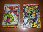 Amazing Spider-Man #119, 120 8.0, 5.0+ OW/ W pgs.  Spidey vs. Hulk! 1973 Romita