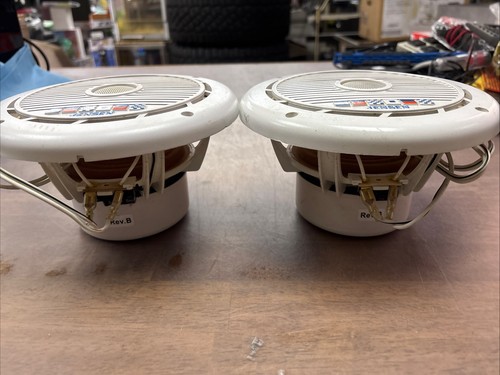 Vintage Jensen Marine Boat Speakers MS6501White 2-Pack Works (B-1) - Picture 2 of 5