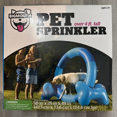 BIGMOUTH THREE Pet Sprinklers Over 4  Tall Big Dog Water Toy Easy Setup