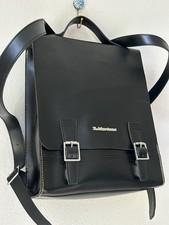 Zaino Dr. Martens in pelle nera con scatola Kiev borsa per laptop da viaggio/lavoro