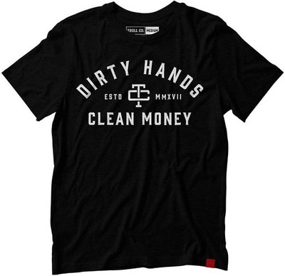 Dirty Hands Clean Money, Premium Short Sleeve Crewneck T-Shirt