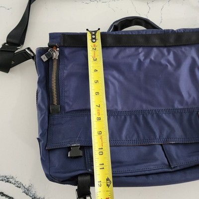 Diesel Men 00S Archive Nylon Messenger Bag Orange Blue Luxury