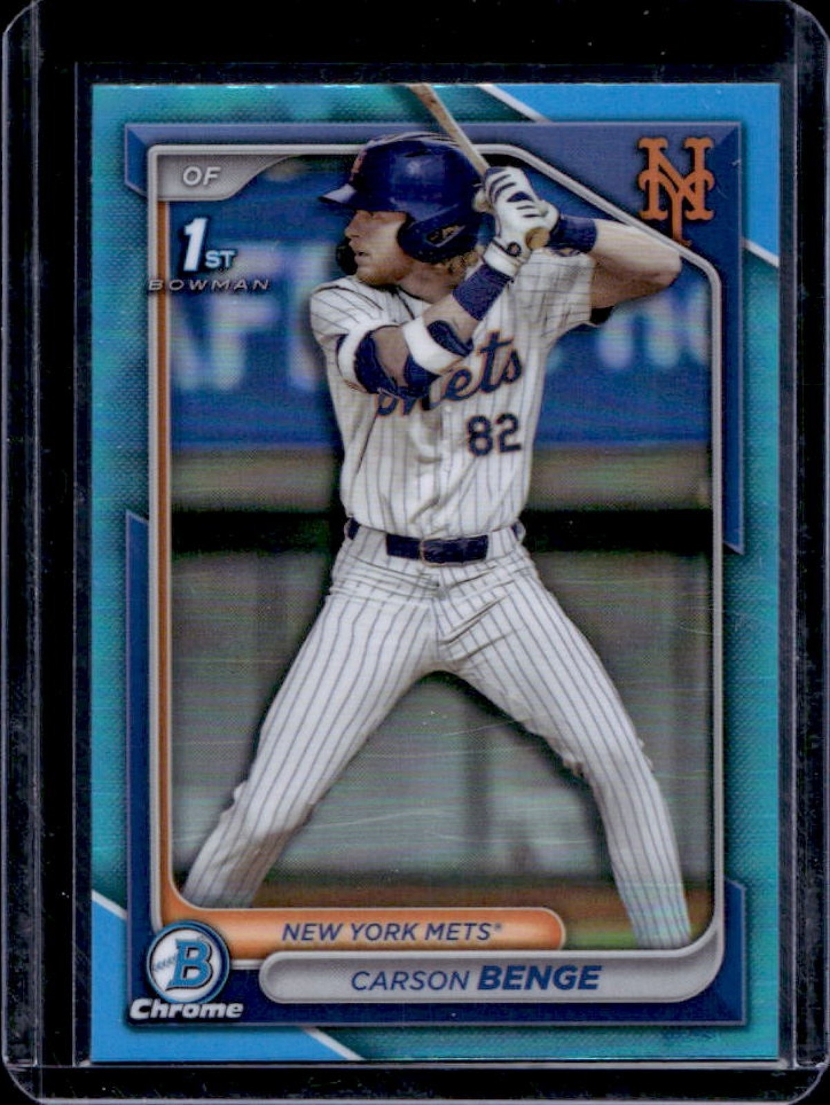 2024 Bowman Draft Carson Benge Chrome Sky Blue Refractor 1st #BDC-28
