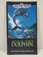 Ecco the Dolphin SEGA Genesis Authentic MANUAL ONLY