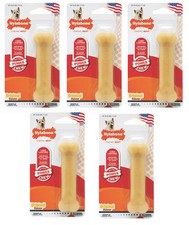 Nylabone 5 Pack Dura Chew Regular Original Flavored Bone Dog Regular, Brown