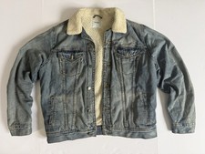 Old Navy Sherpa Lined Mens Large Denim Jacket