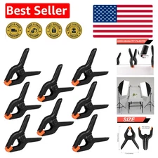 12 Pack Heavy Duty Spring Clips with Ergonomic Grip - Perfect for Photographers