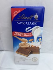 Lindt Swiss Classic Almond Butter Chocolate - 100g - Canadian Import - New