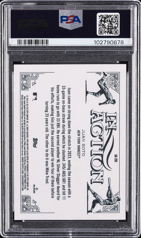 2024 ALLEN & GINTER IN ACTION VARIATIONS #IA26 JUAN SOTO PSA 10 - Image 2 of 2
