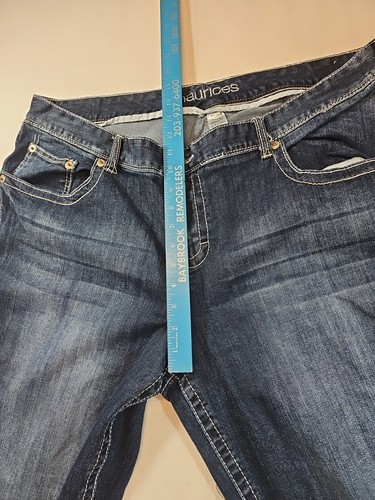 Maurices Blue Jeans Womens 22 X- Long Tall Stretch Denim Straight Leg (40x38) - Picture 7 of 14