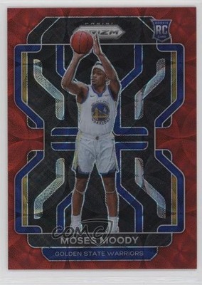 2021-22 Panini Prizm Choice Red Prizm 2/88 Moses Moody #308 Rookie RC n0c