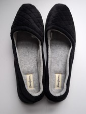 Dearfoam Slippers Black Ladies 11-12
