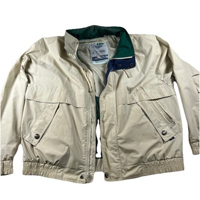 Men s London Fog Jacket size Extra Large XL Dirty FLAWS read description   90s