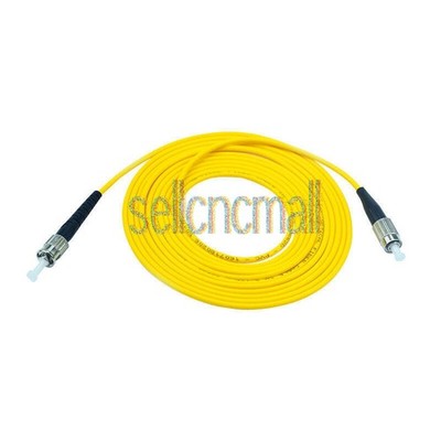 2pcs 15M FC to ST SM Simplex 9/125 3.0mm Fiber Optic Patch Cord Jumper Cable NEW