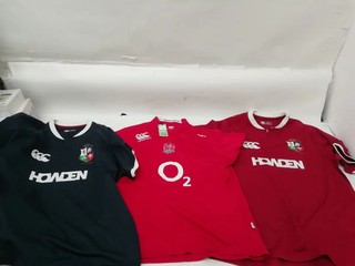 Canterbury British Irish Lions Rugby Shirt Bundle x3 Navy Red Mens Size 3XL