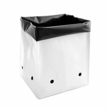 30 gallon 50 Pack Plastic Bags Poly Plant Pots Root Containers PE Grow Bag 