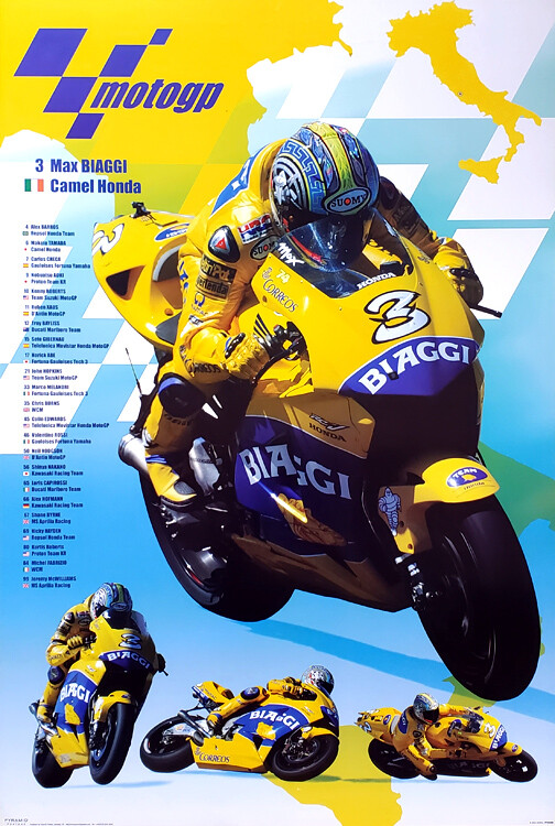 MAX BIAGGI MotoGP Superstar Honda RC211V Motorcycle Racing Classic