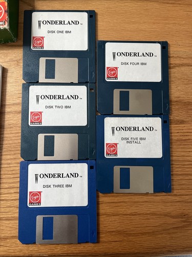 Vintage Wonderland Virgin IBM 5,25" Floppy Disk Computerspiel PC Big Box - Bild 2 von 3