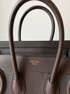 CELINE MICRO LUGGAGE IN DARK BROWN | eBay CELINE MICRO LUGGAGE IN DARK BROWN | eBay