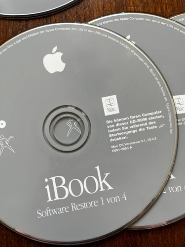 iBook Software Restore Mac OS Versionen 9.1, 10.0.3 D691-3065-A