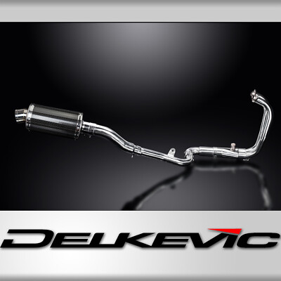 Kawasaki Ninja 300 2013-2017 Complete Exhaust 2-1 9'' Oval Carbon Muffler