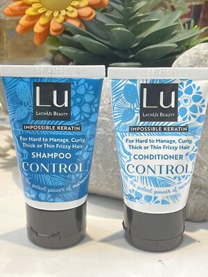 Lu LatinUs Beauty Impossible Keratin Shampoo+ Conditioner Control 1oz/30ml 