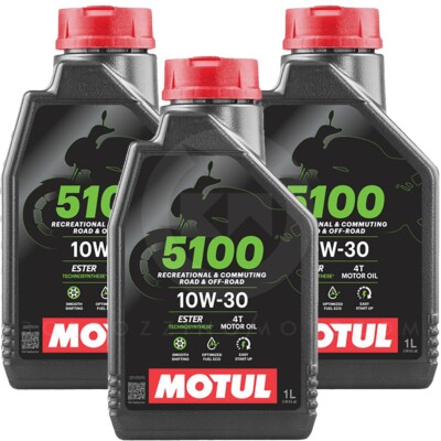 3L ENGINE OIL MOTUL 5100 10w30 4T MA2 SM UNIVERSAL MOTORCYCLE OUTER SEMI SYNTHETIC