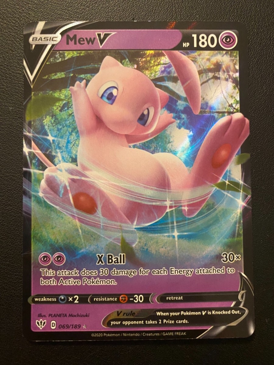 POKEMON TCG MEW V 69/189 DARKNESS ABLAZE ULTRA RARE!! | eBay