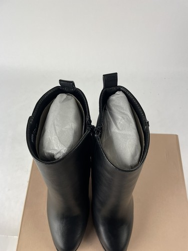 Just Fab Serena Black Caviar Block Heeled Booties New Women's Size 9.5 - 第 4/10 張圖片
