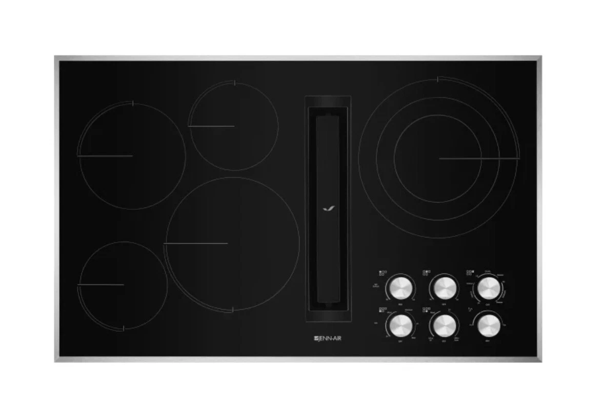 36 inch electric cooktop with downdraft deals