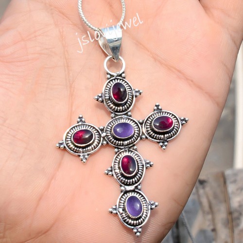 Pendentif Durga Maa En Argent Sterling 925 - Collier Pour Homme Et Femme, Sans Nickel, Hypoallergénique - 3