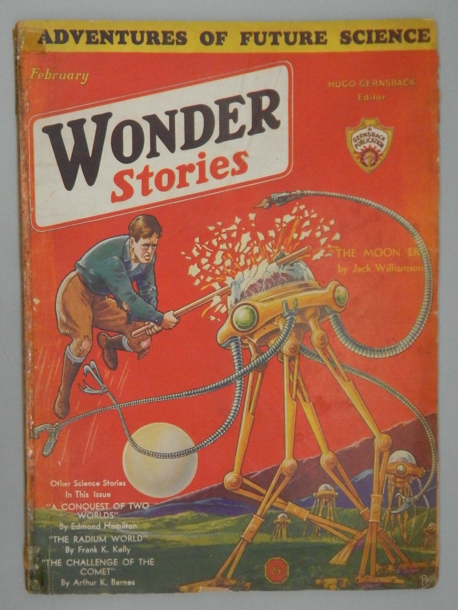 珍品 1931 PULP MAGAZINE: 'WONDER STORIES' Wonder Stories pulp Magazine - May 1931 VG/FN Williamson