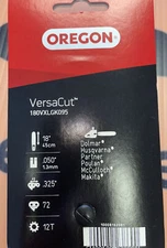  Oregon 180VXLGK095 18" VersaCut Guide Bar .325" .050" 72DL K095
