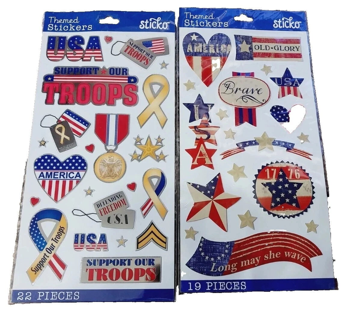 Pegatinas Scrapbooking patriótico