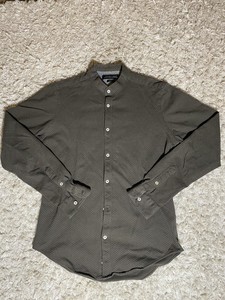 zara mens grandad collar shirt