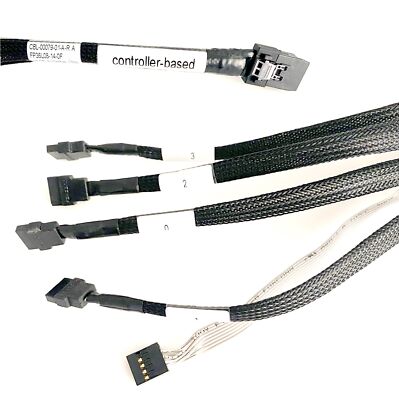 Adaptec CBL-00079-01-A-R SFF-8087 zu 4 SATA mit Sideband Sas Kabel #R1-B5