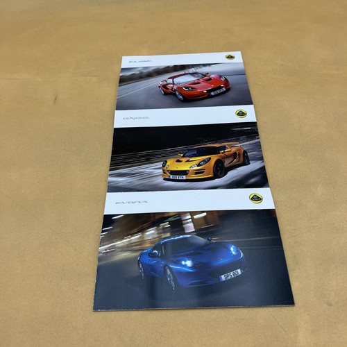 2010 LOTUS ORIGINAL DEALER POSTCARD FOLDOUT SALES BROCHURE CATALOG BOOKLET - Picture 3 of 6
