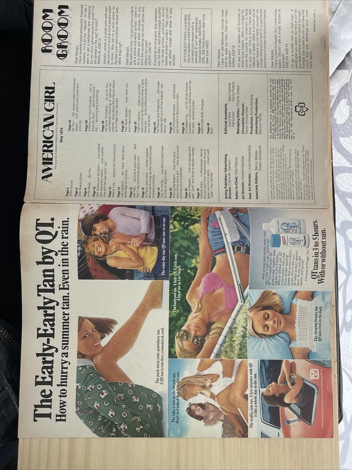 AMERICAN GIRL May 1974 BEAUTY TEEN FASHION MAGAZINE Beauty Issue Foto 4 de 4